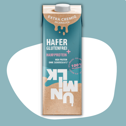1 Liter Hafer+ Hanfprotein glutenfrei